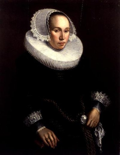 Porträtt av en dam av Michiel Jansz. van Miereveld