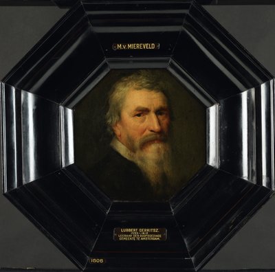 Porträtt av Lubbert Gerritsz, ca 1607 (olja på pannå) av Michiel Jansz. van Mierevelt