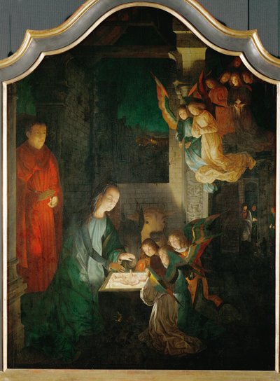 Holy Night (målning på ek) av Michiel Sittow