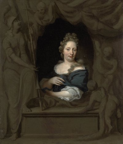 Porträtt av Eva Visscher av Michiel van Musscher