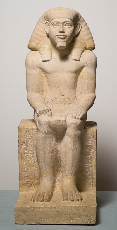 Statyett av Hapidefai kalksten av Middle Kingdom Egyptian