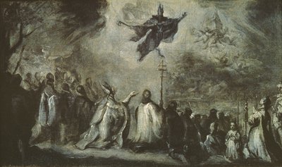 St Augustinus uppträdande av Miguel Jacinto Meléndez