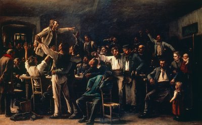 Strejk av Mihály Munkácsy