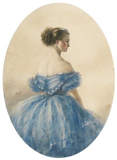 Porträtt av prinsessan Anna i Sayn-Wittgenstein av Mihaly von Zichy