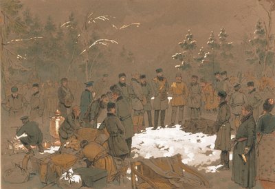 Tsar Alexander II:s björnjakt, 1872. av Mihaly von Zichy