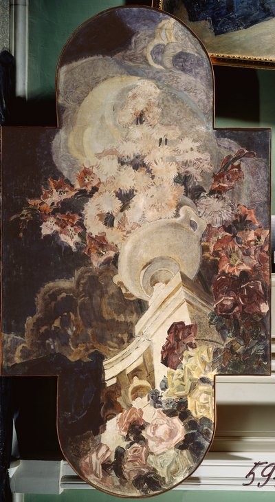Krysantemum (Chrysanthemums) - Målning av Mikhail Alexandrovich Vrubel (Vrubel) (1856-1910), olja på duk av Mikhail Aleksandrovich Vrubel
