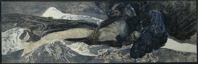Flygande demon, 1899 av Mikhail Aleksandrovich Vrubel