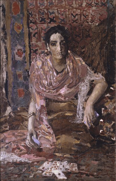 Spåkvinna, 1895 av Mikhail Aleksandrovich Vrubel