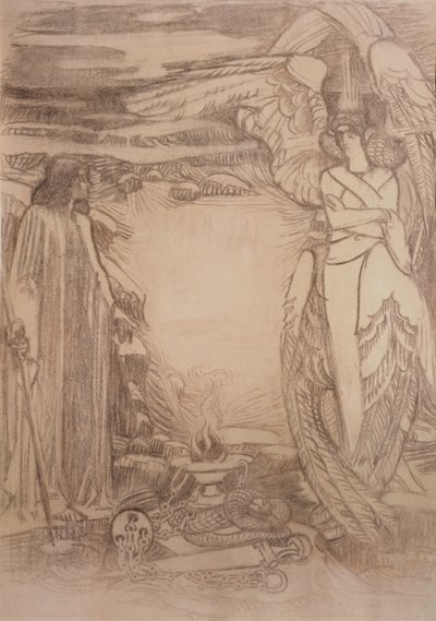 Illustration till dikten Profeten av A. Pushkin, 1905 av Mikhail Aleksandrovich Vrubel