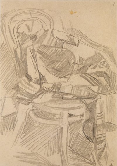 Pläd på stolen, 1904 av Mikhail Aleksandrovich Vrubel