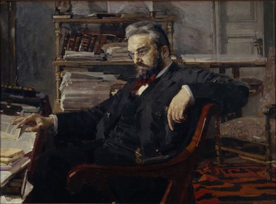 Porträtt av Konstantin Dmitryevich Artsybushev 1849-1901, 1897 av Mikhail Aleksandrovich Vrubel