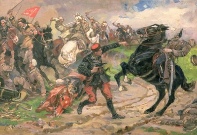 Red Dundich i strid av Mikhail Ivanovich Avilov