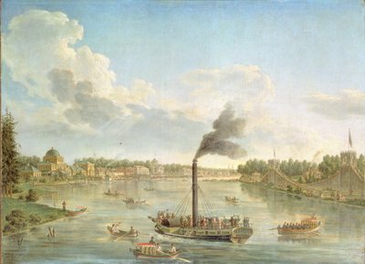 Grand Peterhof Palace vid Finska viken, 1761 av Mikhail Ivanovich Makhaev