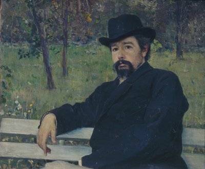 Porträtt av målaren Nikolai Alexandrovich Yaroshenko 1846-1898, 1897 av Mikhail Vasilievich Nesterov