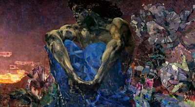 Demon (sittande) av Mikhail Aleksandrovich Vrubel