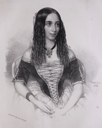 Porträtt av Emilia Lemouton (Miklós Barabás, 1845) av Miklós Barabás