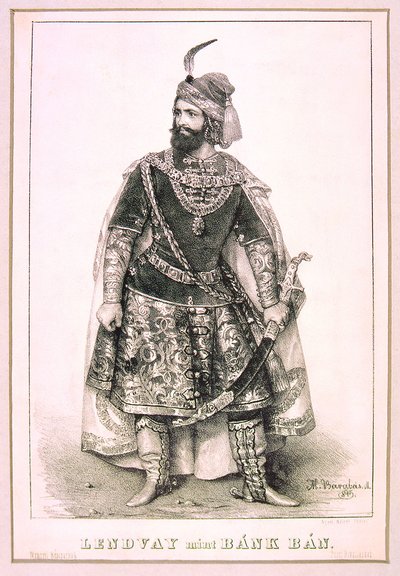 Bánk Bán - Márton Lendvay (Miklós Barabás, 1845) av Miklós Barabás