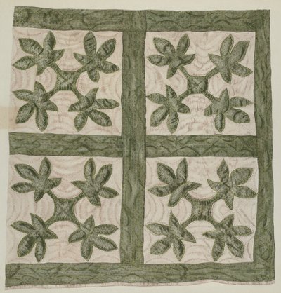 Quilt lampett av Mildred E. Bent