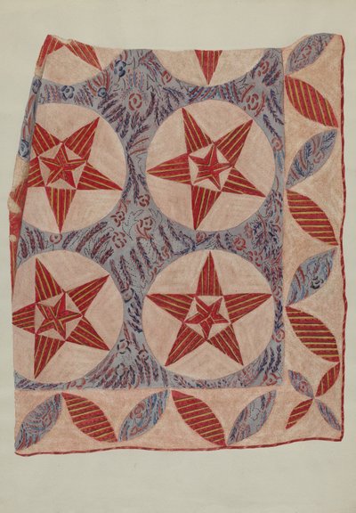 Applikation Quilt av Mildred E. Bent