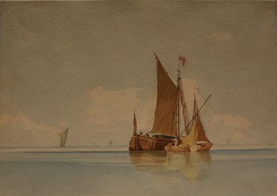 A Calm, okänt datum (akvarell och blyerts på papper) av Miles Edmund Cotman