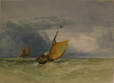 A Gale, okänt datum (akvarell och blyerts på papper) av Miles Edmund Cotman