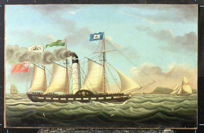 Steam-paketet "Saint Patrick" On The Liverpool To Dublin Run, 1827 av Miles Walters