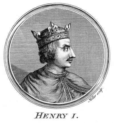 Henrik I, kung av England. av Miller