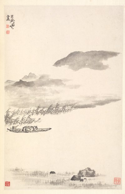 Flodlandskap av Min Zhen