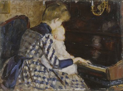 Vid pianot av Mina Carlson-Bredberg
