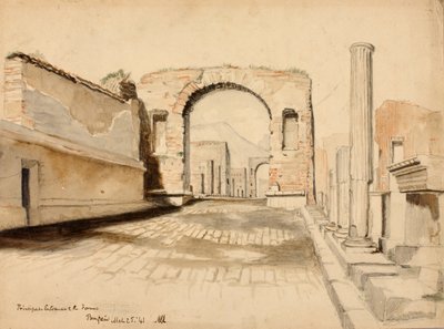 Huvudentrén till Forum, Pompeji av Miner Kilbourne Kellogg
