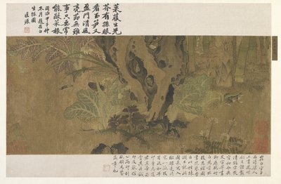 Bambu, groda och insekter av Ming Dynasty Chinese School