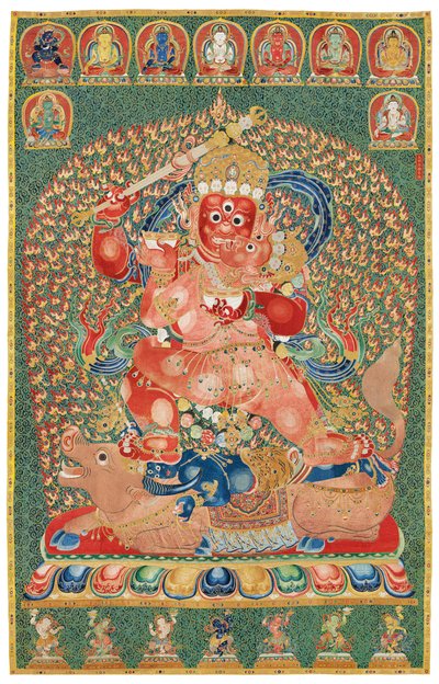 Imperial broderad siden Thangka av Ming Dynasty Chinese School