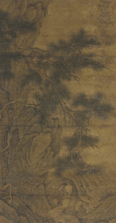 Pine och Brook av Ming Dynasty Chinese School