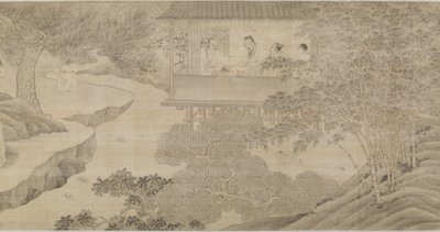 Sammankomsten vid orkidépaviljongen av Ming Dynasty Chinese School