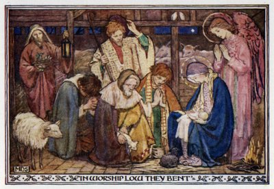 En julsång till julafton. Okänd (färg litho) av Minnie Didbin Spooner