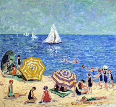 Oak Tree Beach, ca 1914 av Minnie Harms Neebe