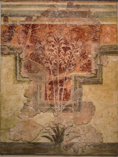 Minoisk komposition. Panel av "Liliy Frescoes" av Minoan