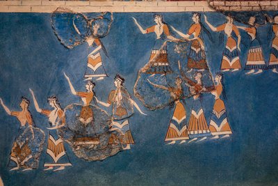 Sacred Grove och Dance Fresco av Minoan