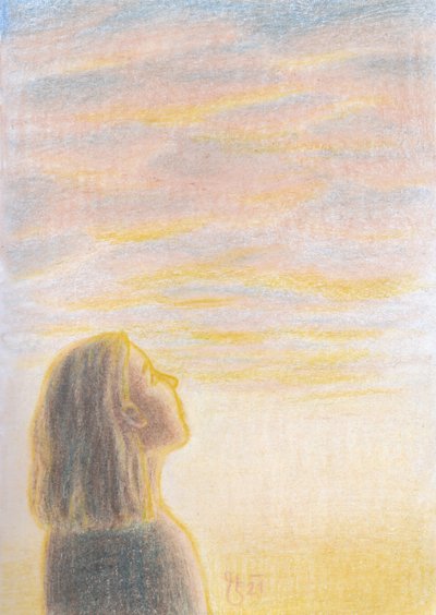 En fridfull blick mot himlen av Mirjam Schrei