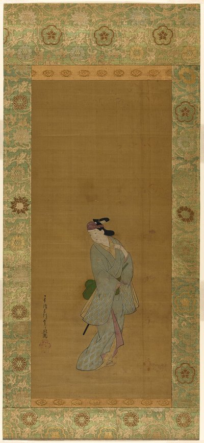 Manlig figur av Miyagawa Chōshun