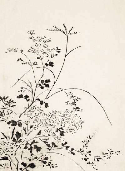 Höstblommor och gräs (1762) av Miyazaki Yuzen