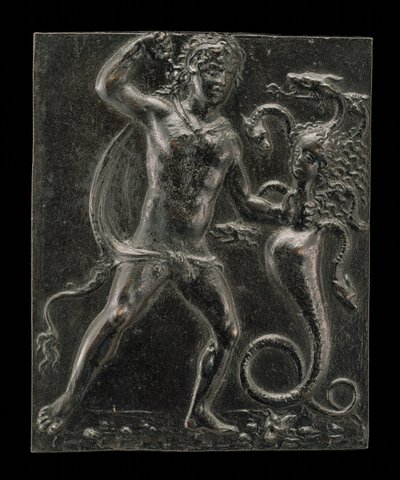 Hercules and the Lernaean Hydra, sent 1400-tal - tidigt 1500-tal. av Moderno