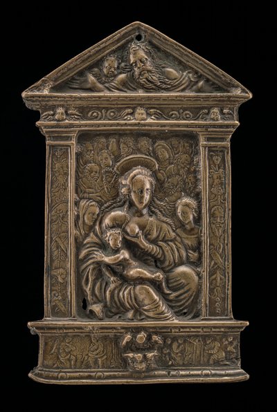 Madonna och barn med heliga, sent 1400-tal - tidigt 1500-tal. av Moderno