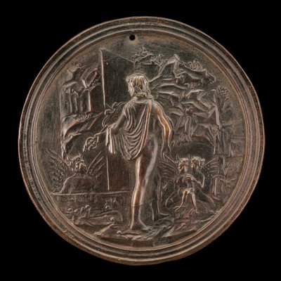 Orpheus Descending into Hades, sent 1400-tal - tidigt 1500-tal. av Moderno