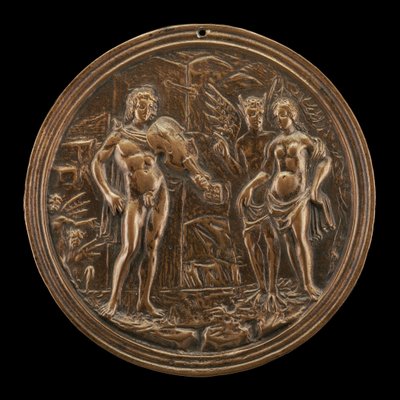 Orpheus Redeeming Eurydice, sent 1400-tal - tidigt 1500-tal. av Moderno