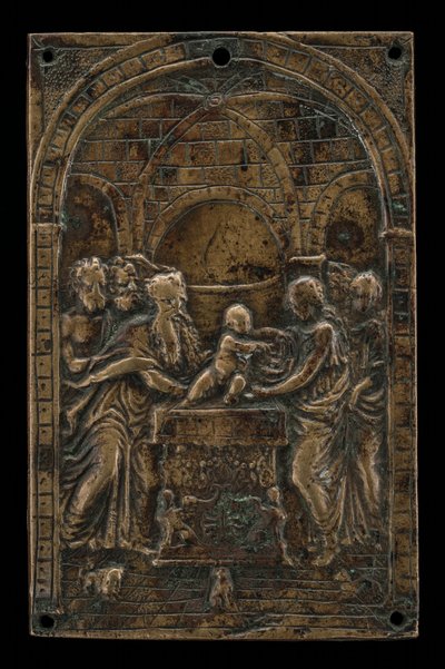 Presentationen av Jesus i templet, sent 1400-tal - tidigt 1500-tal. av Moderno