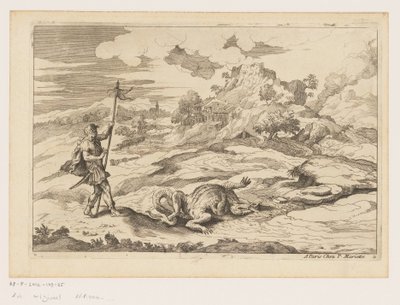 Landskap med George och draken Landskap efter Titian (serietitel) av Moise Jean Baptiste Fouard
