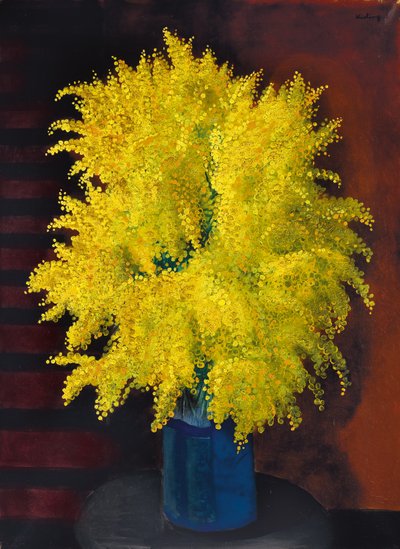 Bouquet of Mimosas, ca 1930 (olja på duk) av Moise Kisling