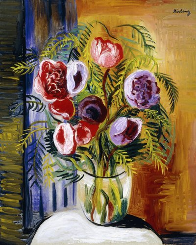 Blommor i en vas av Moise Kisling