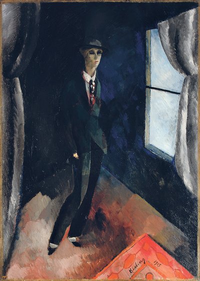Mannen framför fönstret av Moise Kisling